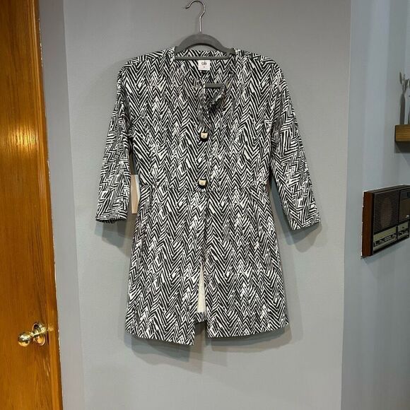 Cabi # 3034 Ponte Knit‎ Zig Zag Print Jacket, Women’s XS - Picture 1 of 11